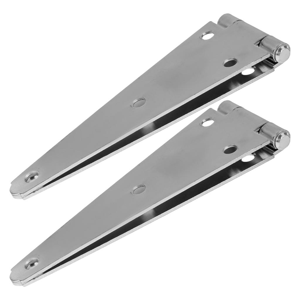 2Pcs 200Mm Heavy Duty Strap Hinge for Outdoor Gate Wooden Fence Barn Door Shed Cabinet Wardrobe Bookcase Decorative Iron Hinge