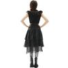 Wednesday gauze dress, Adams cospay, punk, Halloween costume