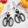 Stainless Steel Kitchen Scissors Multifunctional Household Chicken Bone Scissors With Lid Can Be Opened To Clip Walnuts