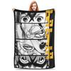 Dandadan Anime Eyes W Kaji  Blanket Multi-size Soft Fuzzy Plush Cool Manga Throw Blankets for Sofa Couch and Bed