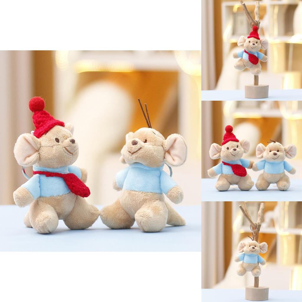 Adorable Kangaroo Plush Keychain With Soft Short Plush Fabric For Trendy Accessories