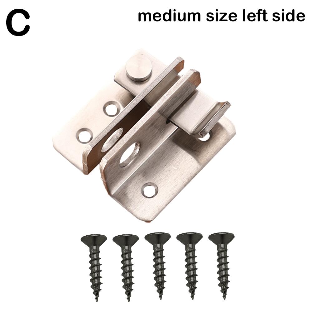 Ενεργοποίηση Αριστερά / Δεξιά Σύντομο Μπουλόνι Αντικλεπτικής Ασφάλειας Χοντρό ντουλάπι από ανοξείδωτο πάχος κλειδαριά πόρτας W0Z1