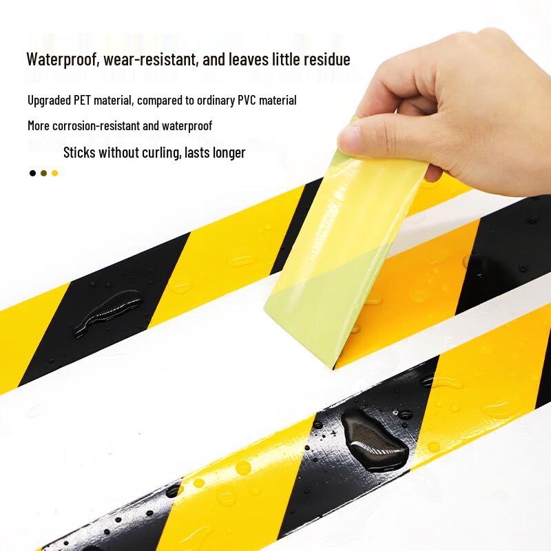 MOLI PET Warning Zebra Tape