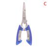 1Pc Multi-functional Fishing Pliers Anti-Slip Stainless Steel Fishing Line Cutter Tied Hooks Pliers Portable Split Ring Opener