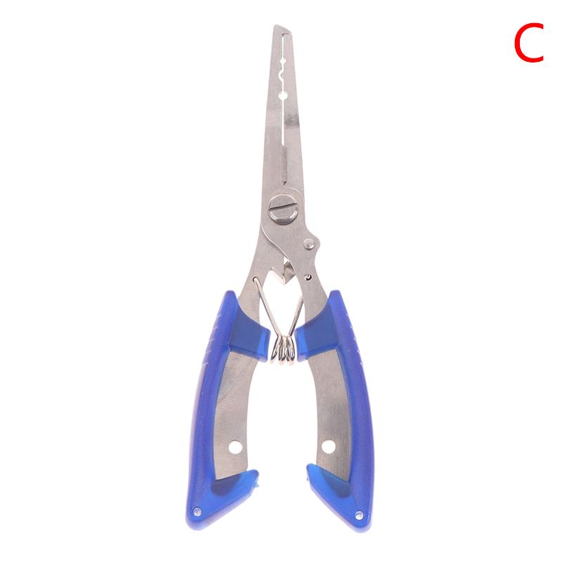 

1 шт. Многофункциональные рыболовные плоскогубцы Противоскользящие из нержавеющей стали Резак для лески Плоскогубцы для завязывания крючков Портативный Открыватель заводных колец