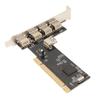 PCI to USB2.0 Internal Expansion Card 5 Port 480Mbps Plug and Play 4 External 1 Internal PCI