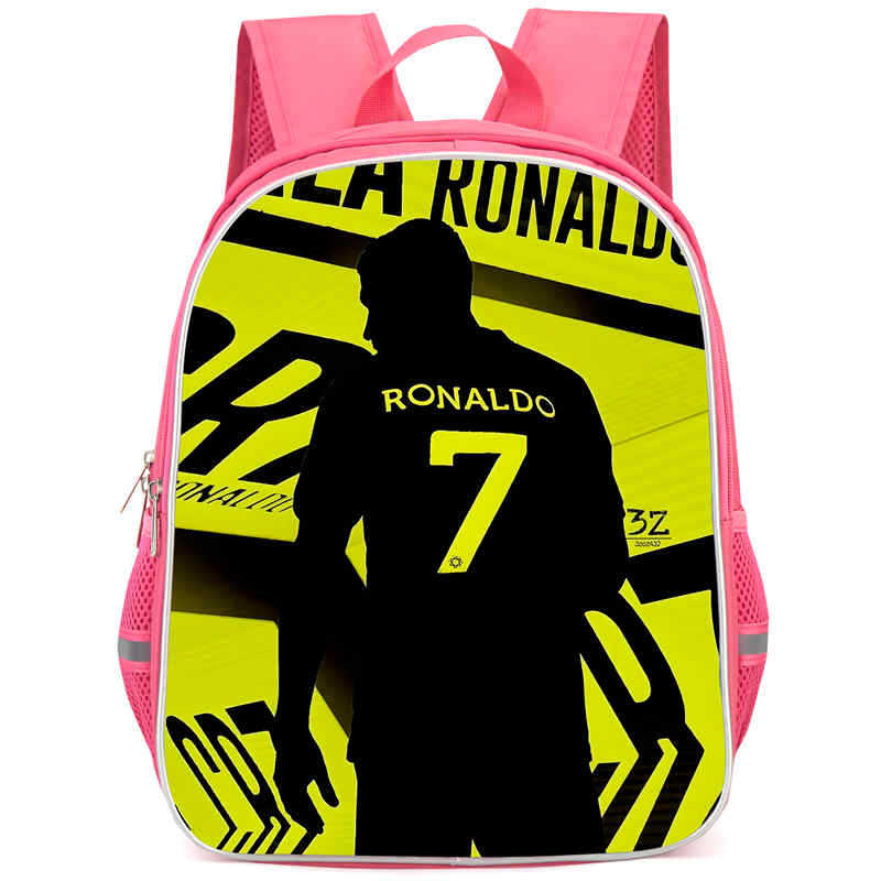 Cr7 Rucksack Hochauflösender Druck Große Kapazität Multifunktion Reißverschluss Oxford Rückenschutz Leichter Rucksack