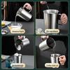 Ru Han 304 Stainless Steel Measuring Cup with Scale and Lid