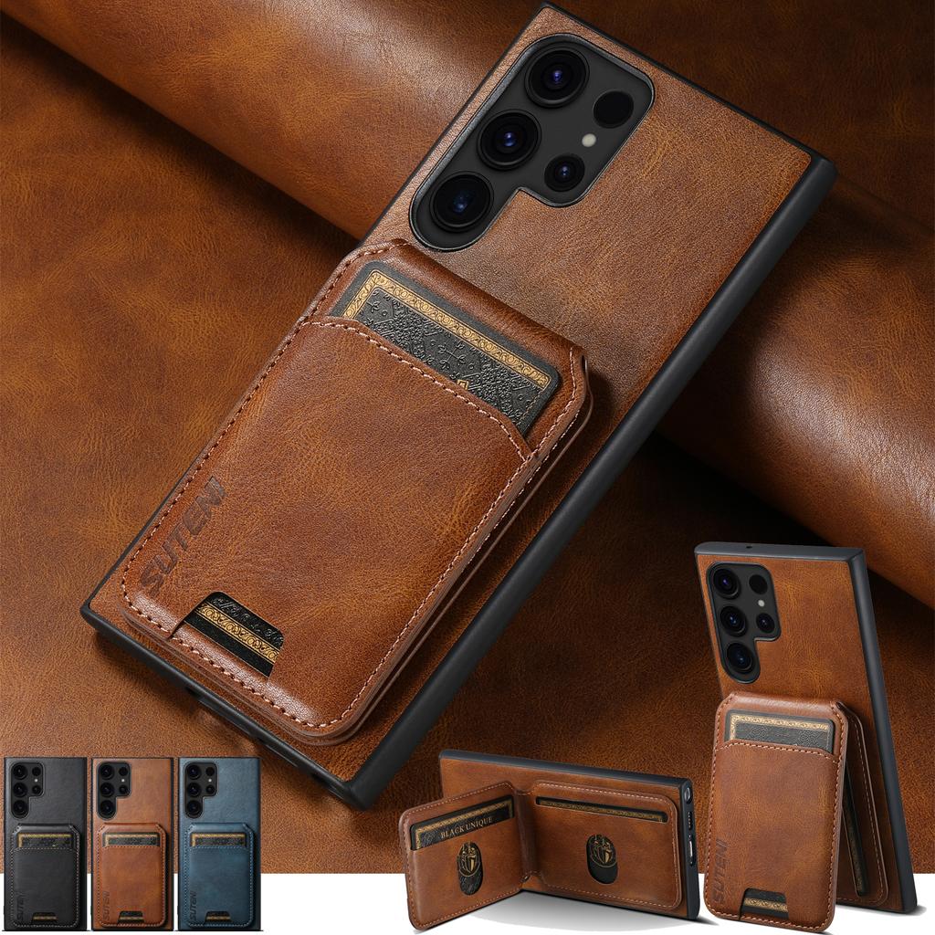 Multifunctional Magnetic Leather Phone Case For Samsung Galaxy S26 Ultra S25 Plus Ultra S24 S23 S22 Ultra Plus S21 Note20Ultra