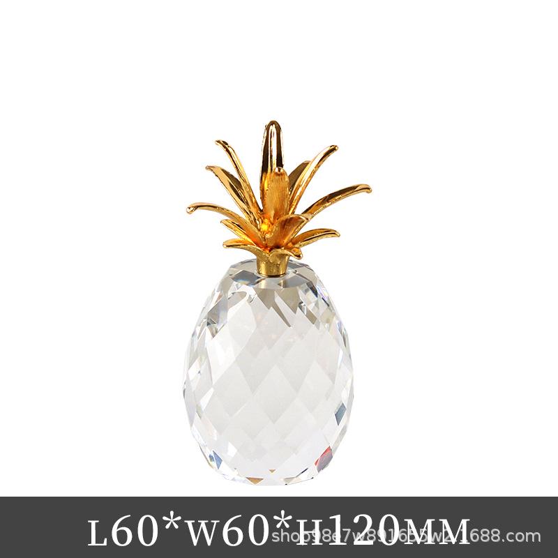 Creative Crystal Pineapple Ornament for Home, Office, and Hotel Decor