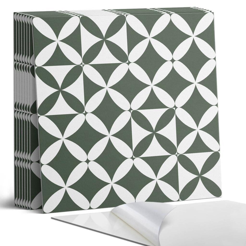 PVC Tiles With A Motif Easy Decoration For Dining Room Geometric Checkerboard Pattern 9x30x30 Cm
