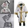 Men Women Boxing Robe Muay Thai Fight Cloak Kickboxing Training Hooded Outwear S M L XL XXL XXXL
