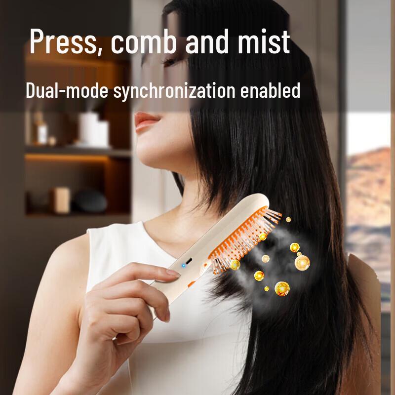 HEZHENG Essential Oil Atomizing Massage Comb CN Plug (adapter Included)