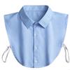 Button Closure Detachable Collar Half Shirt Collar for Girls Sewing Supplies