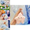 Marine Animals Plush Keychain With Pressable Sound For Backpack Decor