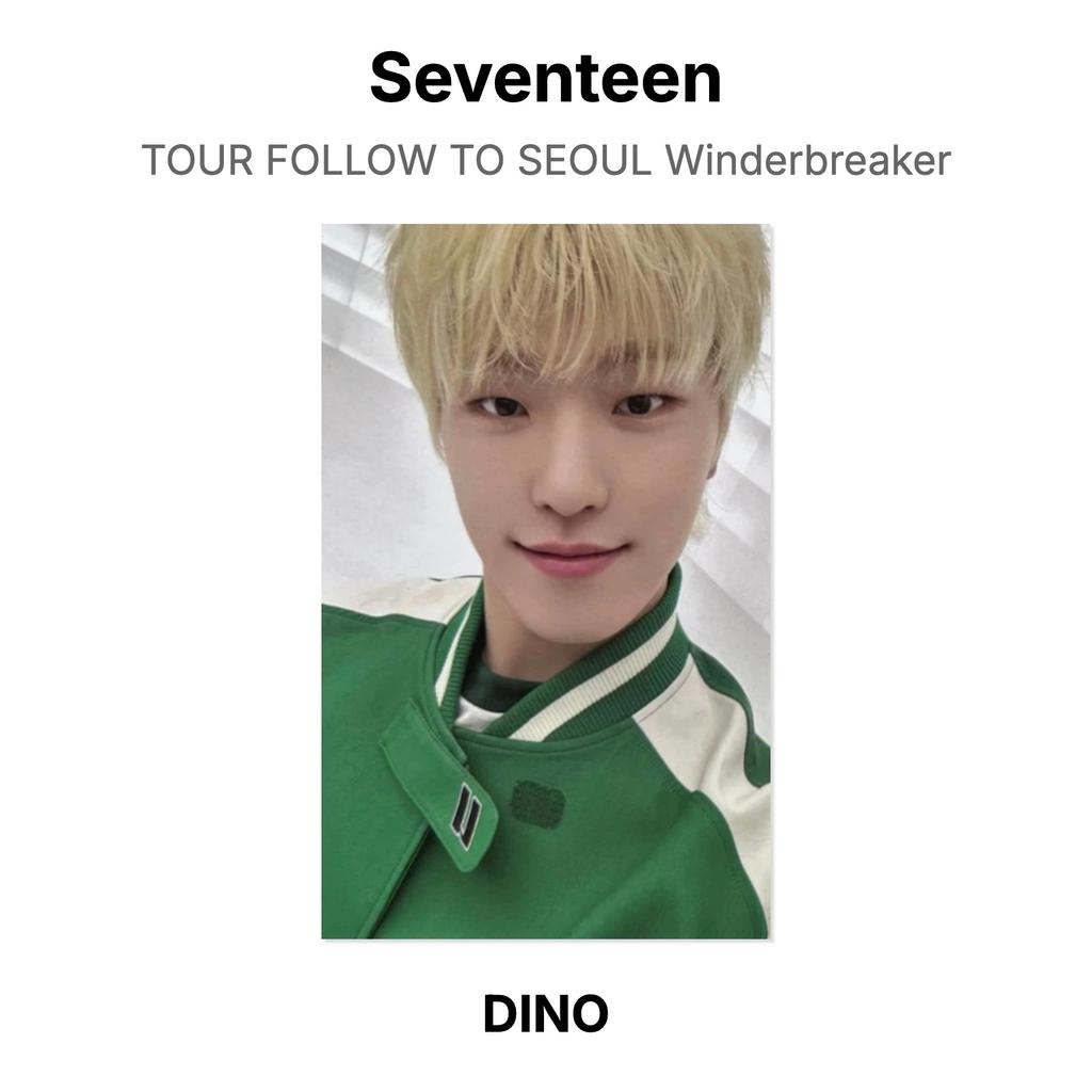 Seventeen TOUR FOLLOW TO SEOUL Winderbreaker Official Photocard