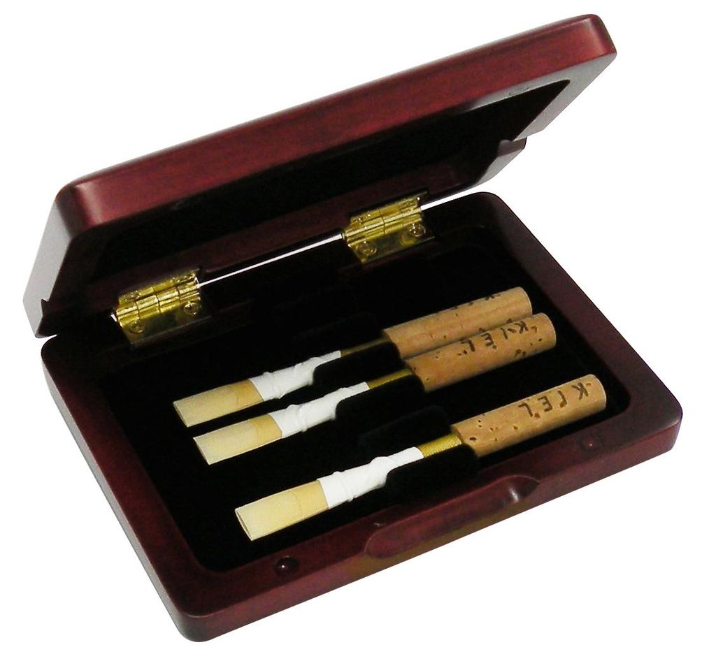 Marigaux Wooden Reed Case for Oboe (6 Reeds), Brown
