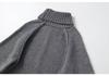 European Casual Lazy Style Knit Sweater - Stand Collar, Simple, Versatile, Loose.