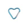 10 Piezas Mosquetón de Aluminio en Forma de Corazón Clip Llavero Gancho para Llavero para Exterior Hebilla Colgante para Botella de Agua Accesorios para Kit de Viaje