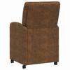 Dining Chairs with Casters 2 pcs Brown 57 x 67 x 95 cm