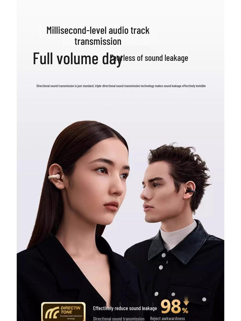 Sanag Z50 ProMax Bluetooth Air Conduction Sport Clip-on Wireless Earbuds