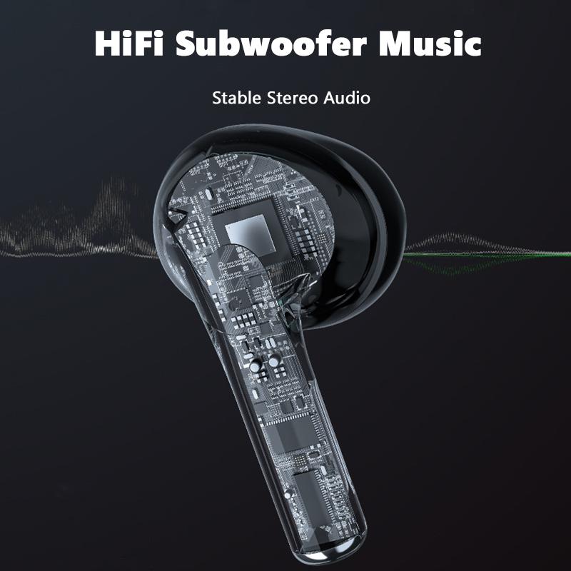 ONIKUMA Bezdrátová herní sluchátka 60MS HiFi Stereo Subwoofer s nízkou latencí Hudba Sluchátka do uší RGB osvětlení Sluchátka kompatibilní s Android IOS