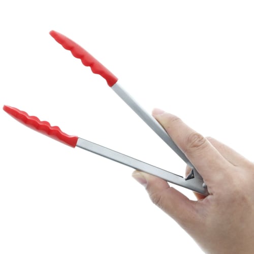 Blanche Associ? SO Silicone Tongs, Mini, Red, 21cm, Dishwasher Safe, Heat Resistant Up To 280C, Cold Resistant Up To -70C, Silicone, A54842