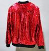 Women's Plus Size Sequin Baseball Jacket - Loose Fit, European & American Style, Autumn Fashion
