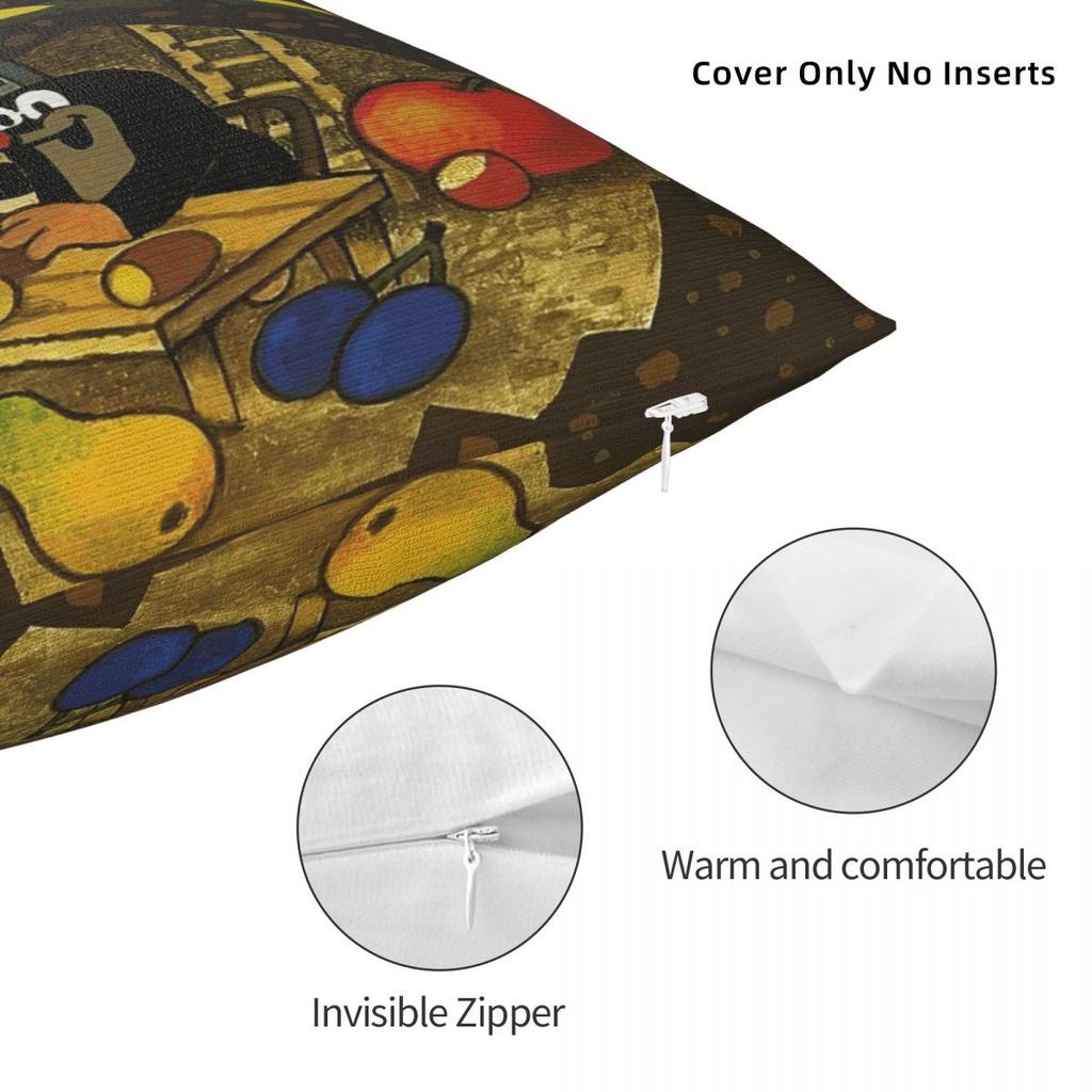 The Little Mole  Animal Printing Pillowcase Cushion Cover Pillow Covers Soft and Sweet Home Decoration Zippered Multi Size