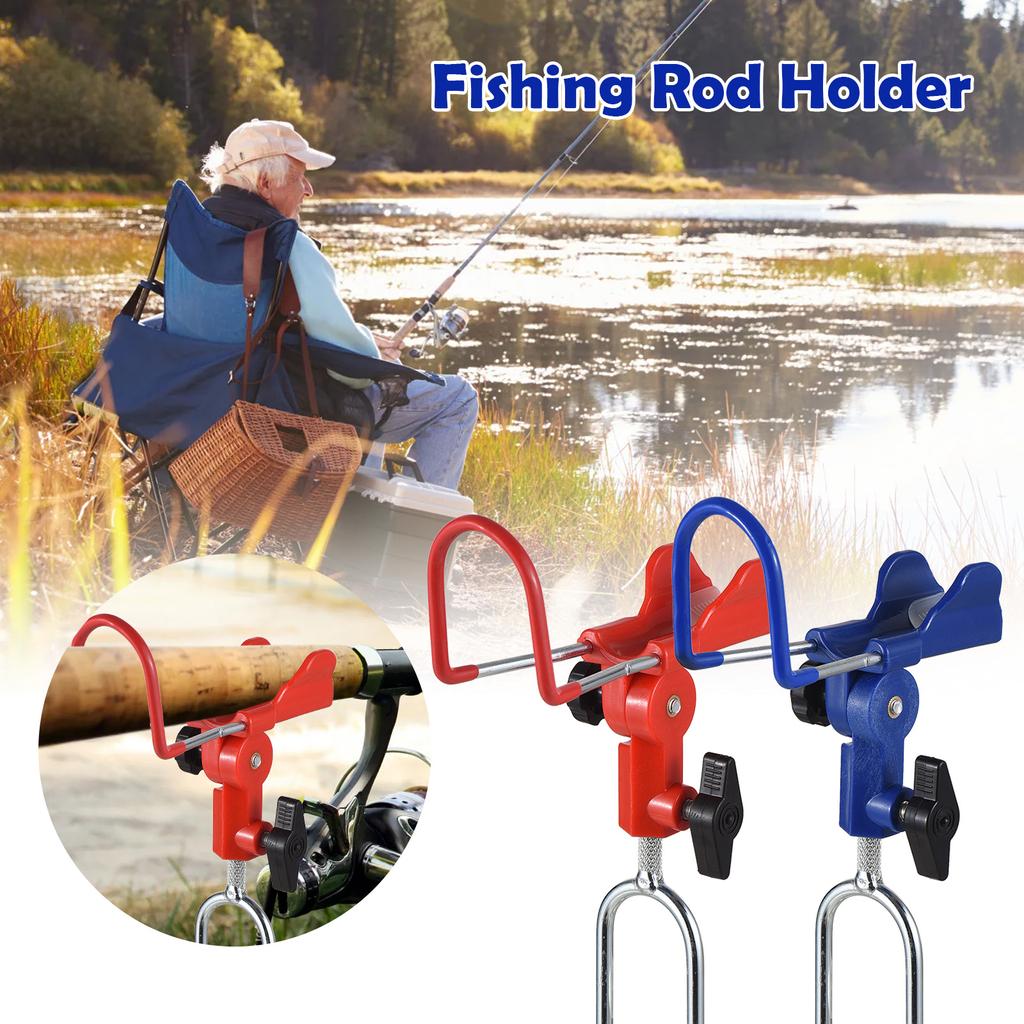 4pcs 360 Degrees Adjustable Detachable Stainless Steel Rod Holder Fishing Pole Stand