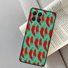 Red Chilli Pepper Pattern For Samsung Galaxy M16 M11 M21 M31 M13 M33 M35 M53 M55 M15 M14 M34 M54 M12 M32 M52 M06 Case