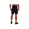 Under Armour Woven Training Solid Logo Sports Casual Shorts Men Bottoms Black 1370384-001