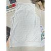 New Summer Women Round Neck Sleeveless Blouse With Front Metal Decor Casual Hollow Out Tank Top
