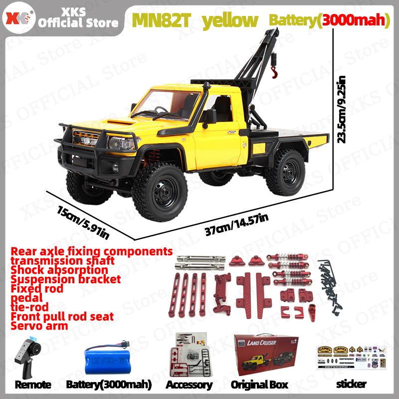 Xks Mn82T Lc79 1:12 Scale Rc Car 4Wd 2.4G Remote Control Pickup Crane - Off-Road Climbing Toy For Kids Christmas Gift