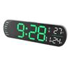 Digital Wall Clock with Remote Control Big LED Screen Display Adjustable 8 Color Lights Digital