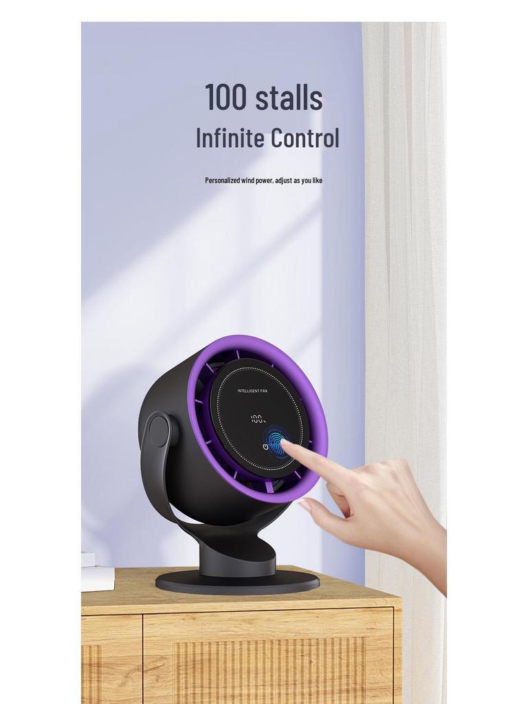 High-Speed Bladeless USB Charging Desktop & Wall-Mounted Silent Fan