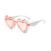 Fashion Sunglasses Peach Heart Ball Funny Glasses Cute Love Sunglasses Concave Shape