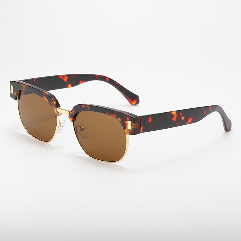 European and American fashion square sunglasses personalized outdoor driving sun protection UV protection sunglasses wear literary retro