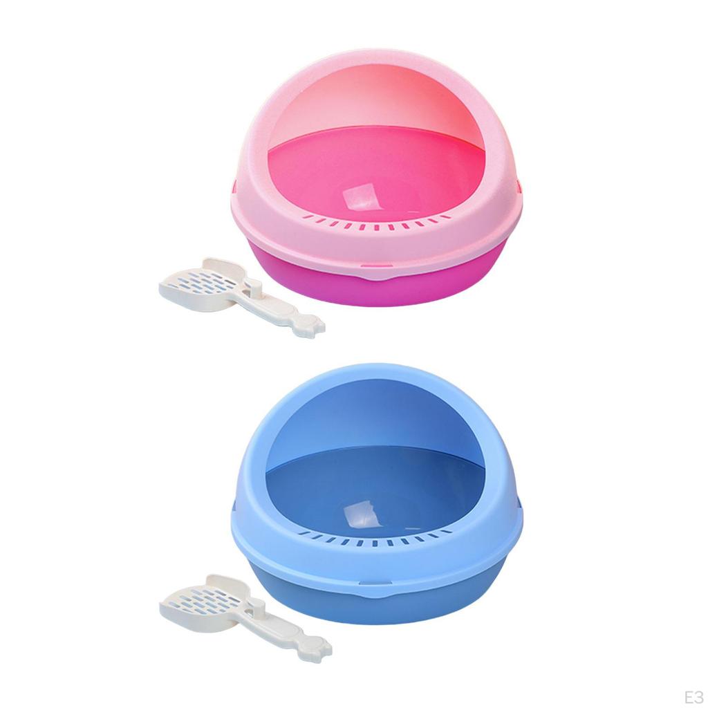 Cat Litter Boxes Toilet Enclosed Pan Kitty Tray for Small and Medium
