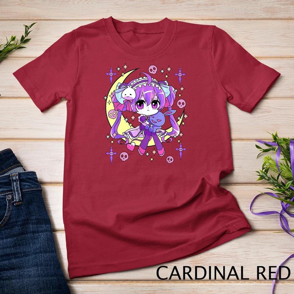 Cute Chibi Kawaii Anime Girls Pastel Goth for Kids T-Shirt Unisex T-shirt 2 L
