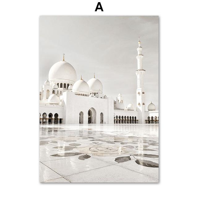 

Исламская мечеть Марокко Коран Галерея Дверь Настенная картина на холсте Плакаты на скандинавскую тему и принты Настенные фотографии для декора гостиной 21cm×30cm NoFrame