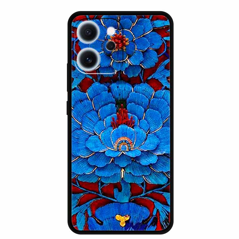 For Oppo Reno15 F Case 3D Flower Emboss Luxury Soft Silicone Phone Back Cover Case For Reno15F Reno 15 F Floral Gift Funda Coque