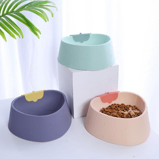 800ml Cat Bowl Anti-tipping Large Capacity Food Holder Pet Water Drinking Food Bowls for Indoor and Outdoor