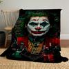 1PC Joker Put on Happy Face Outdoor Flannel Blanket Soft Plush Decor for Picnics, camping,Bedroom, Playroom, Office1188A