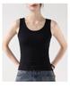 Women's Ribbed Cotton Camisole: Summer Anti-Exposure Base Layer V-Neck Vest