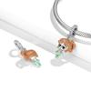 Copper Moonlight Magic Girls Bow Super Girl Sailor Dress Bead Charms For Bracelets Birthday Gifts Sisters Party