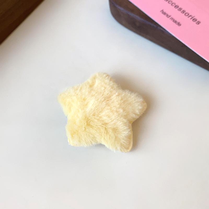

Korean Style Star Macaron Plush Hair Clip - Sweet, Versatile Duckbill Clip Accessory