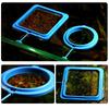 Fish Food Feeding Ring Aquarium Fish Tank Fish Feeder for Tropical Fish Food Feeding Assistant Single Layer Black Square