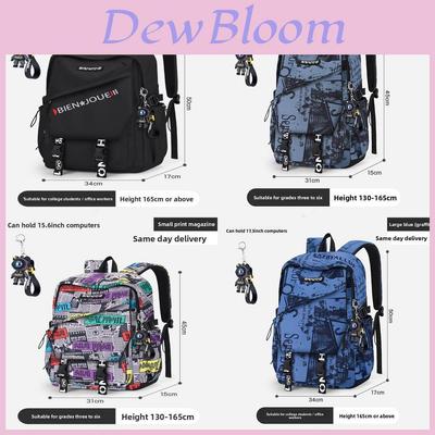 Nylon School Backpack For Kids With Spacious Design And Curved Shoulder Straps For Students