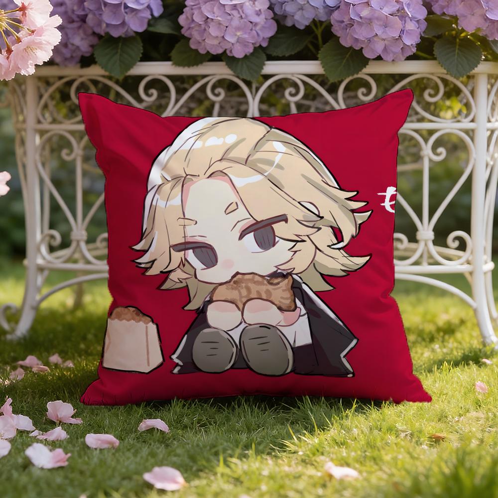AnimeTokyo Revengers Cushion Cover Home & Car Dual-Scene Pillow Cover: Reversible for Premium Comfort